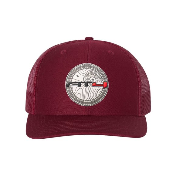 AT4 3D Topo Snapback Trucker Hat- Cardinal - Picture 1 of 2